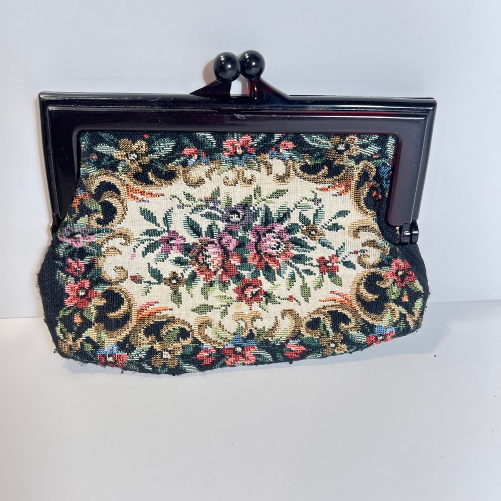 Floral Tapestry Coin purse Mini clutch